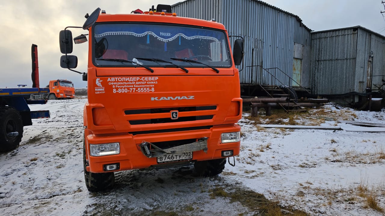 Кран центр "КАМАЗ" 659100 на шасси КамАЗ 43118 6x6 Бортовой с КМУ 2022 г.