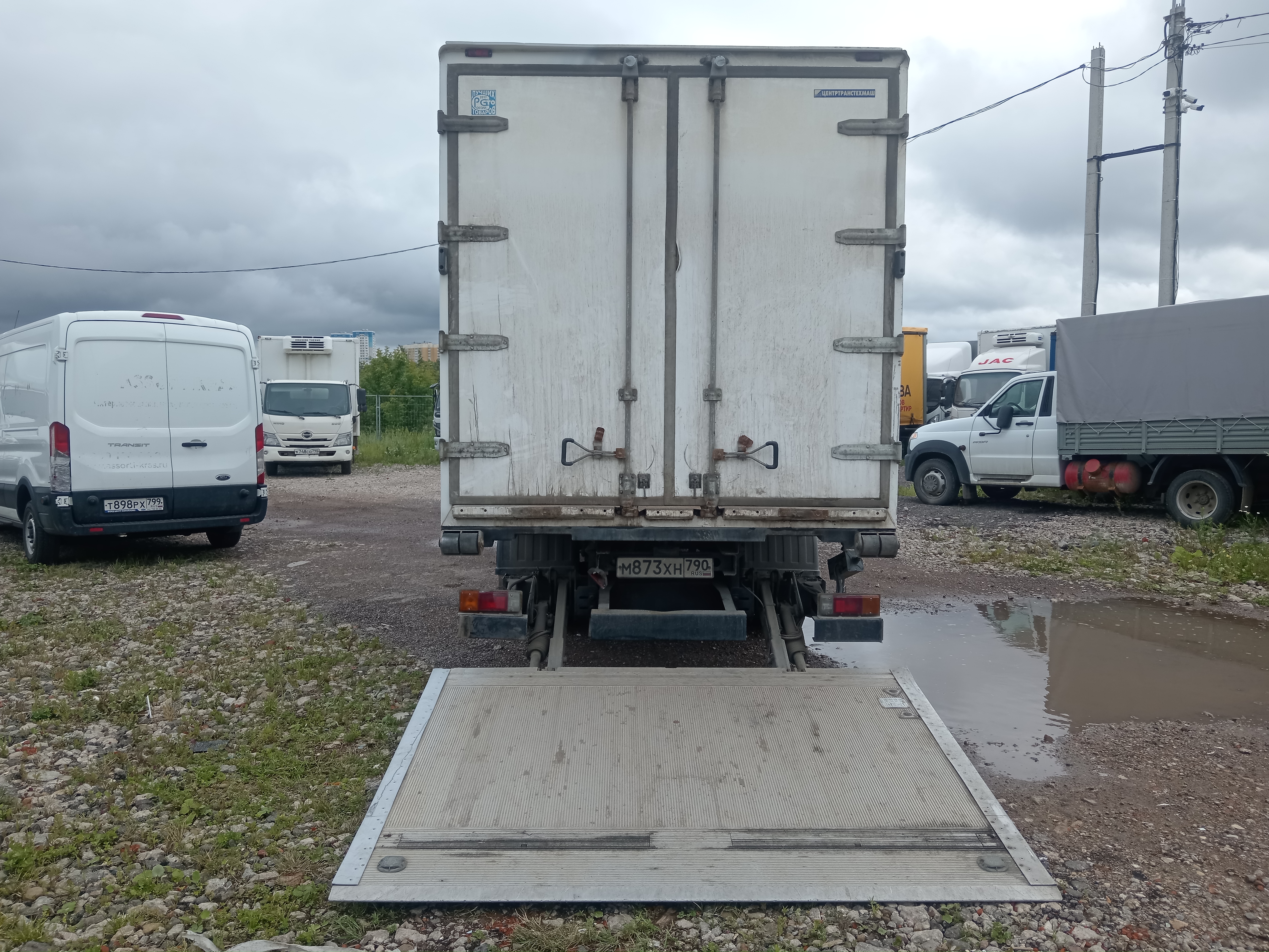 Центртранстехмаш АФ-4771* на шасси HINO 300 4x2 изотермический/рефрижератор с гидробортом (кат. C) 2022 г. - фото 9