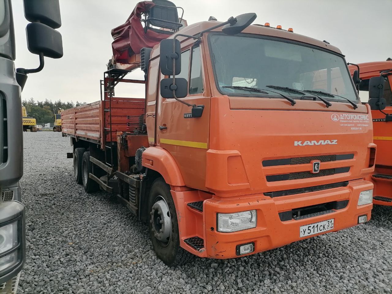 Агропромсервис 4382* на шасси КамАЗ 65115 6x4 Бортовой с КМУ 2022 г.