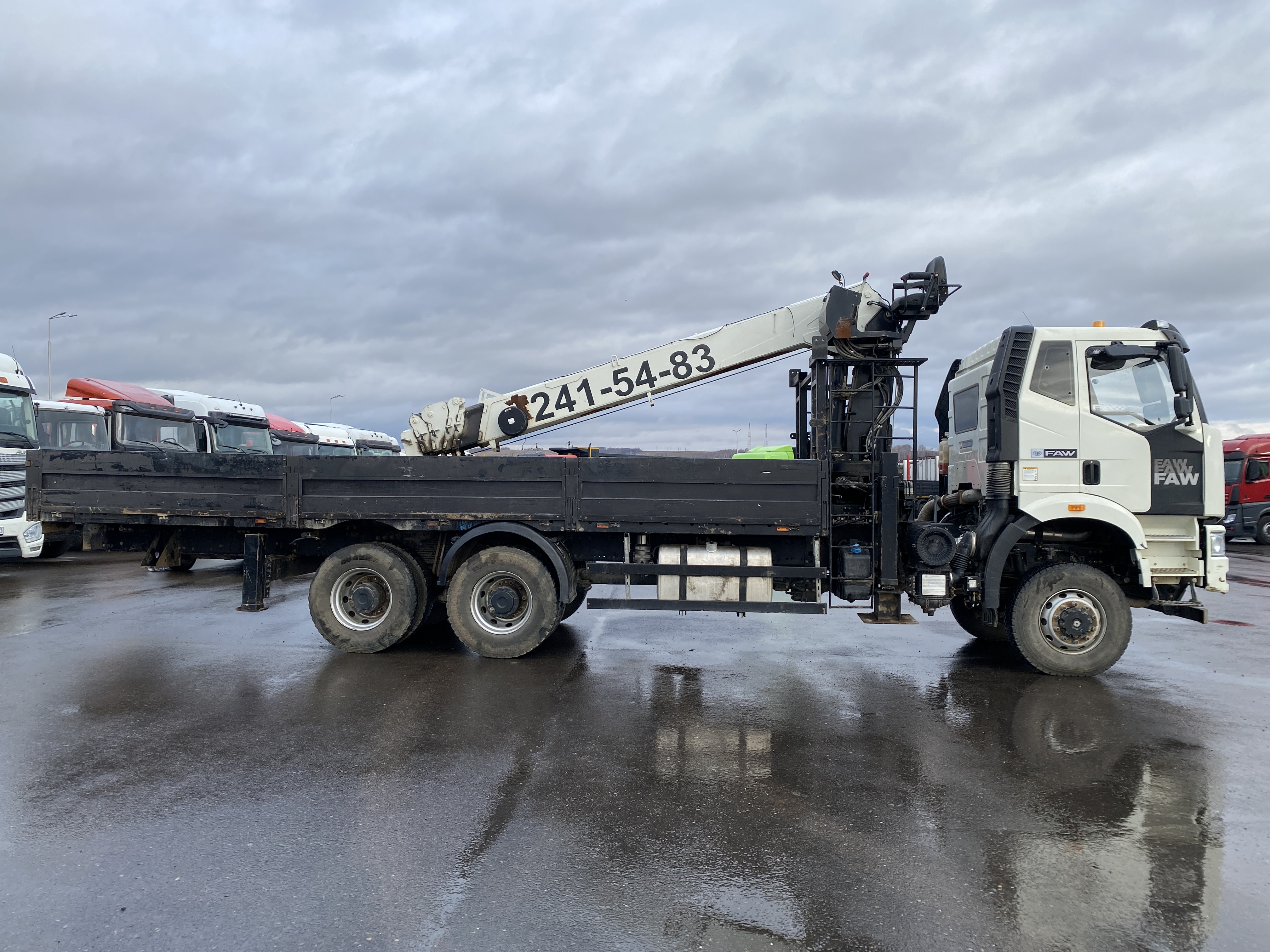 Айсин W2* на шасси FAW CA 3250 6x6 Бортовой с КМУ 2023 г. - фото 4