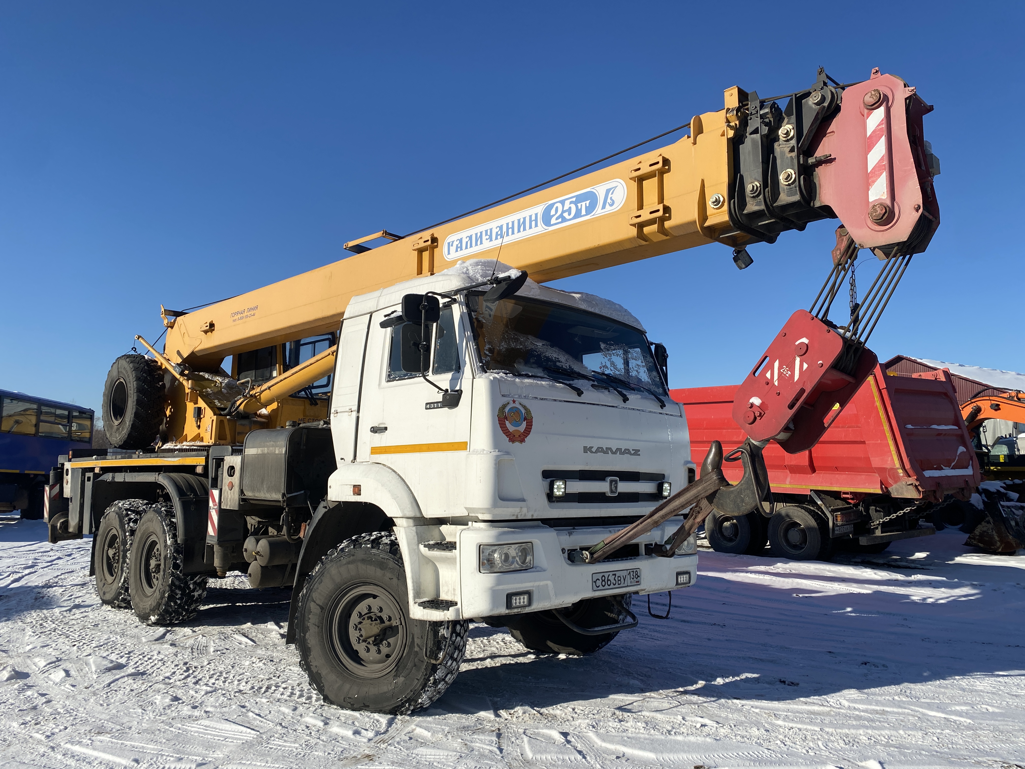 Галичский автокрановый завод (ГАКЗ) КС-55713* на шасси КамАЗ 43118 6x6 Автокран 2018 г. - фото 3