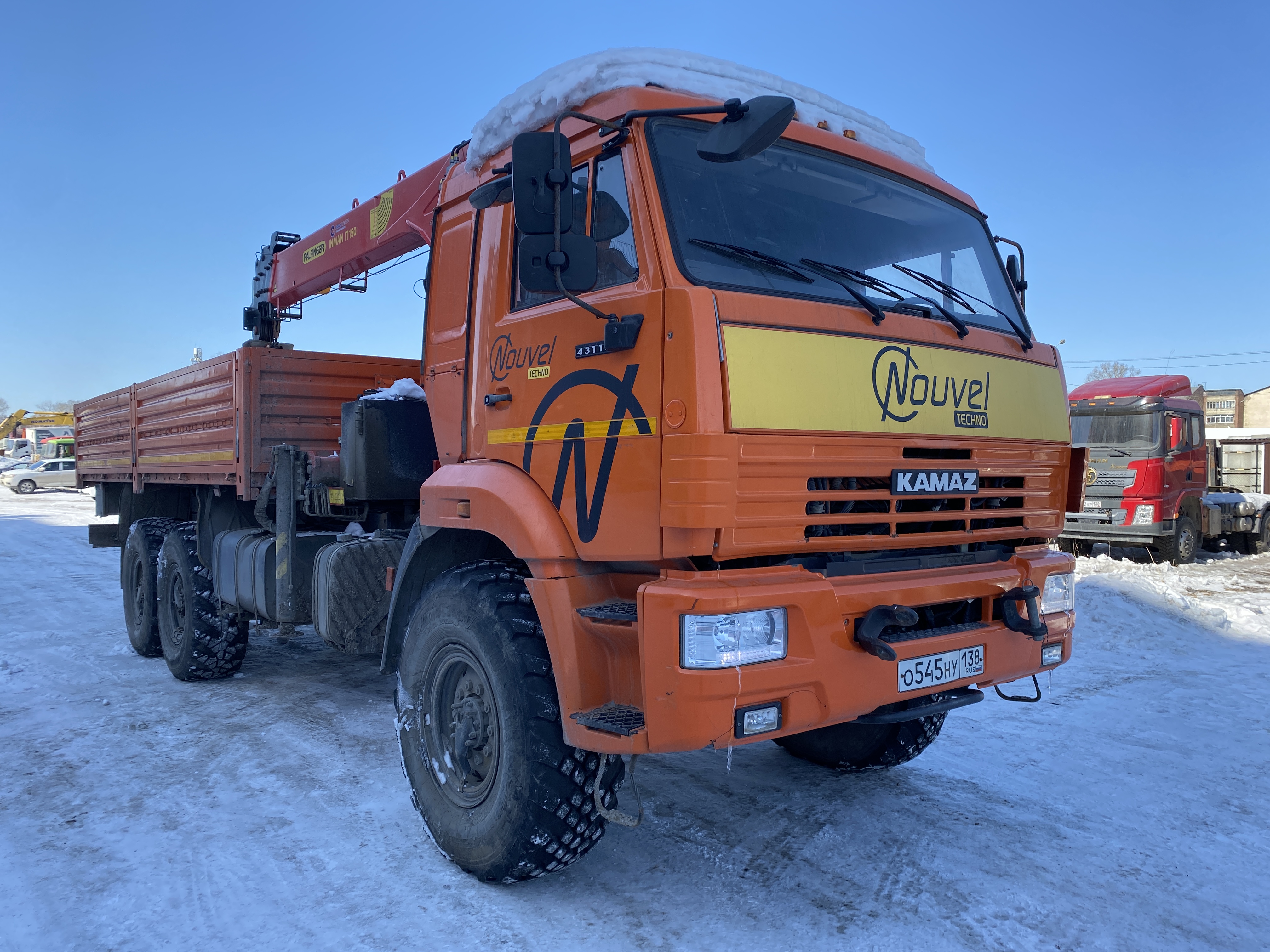 Кран центр "КАМАЗ" 659100 на шасси КамАЗ 43118 6x6 Бортовой с КМУ 2022 г. - фото 2