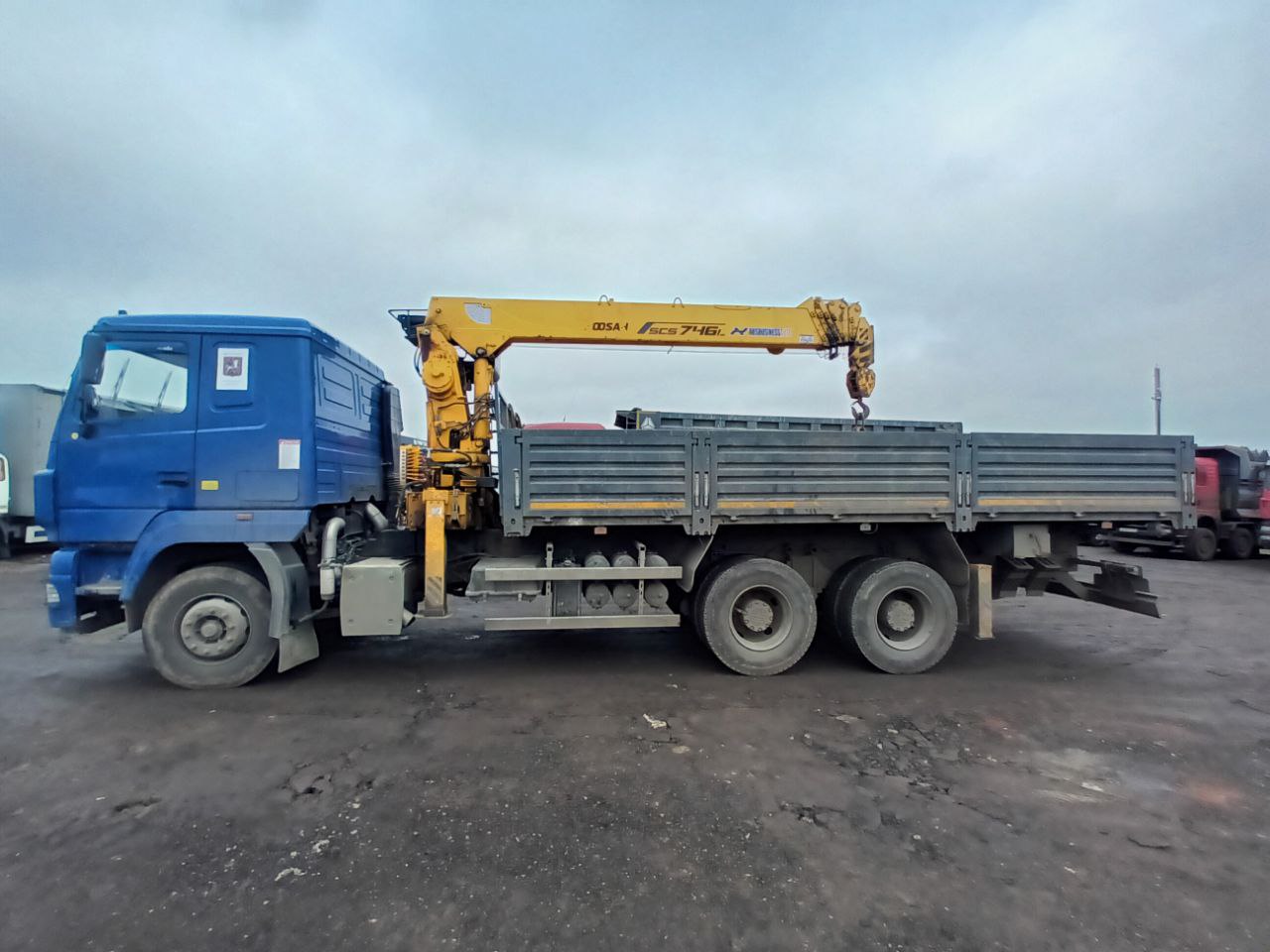 Строительные подъемные машины (СПМ) 7413* на шасси МАЗ 6312 6x4 Бортовой с КМУ_не актуально 2023 г. - фото 2