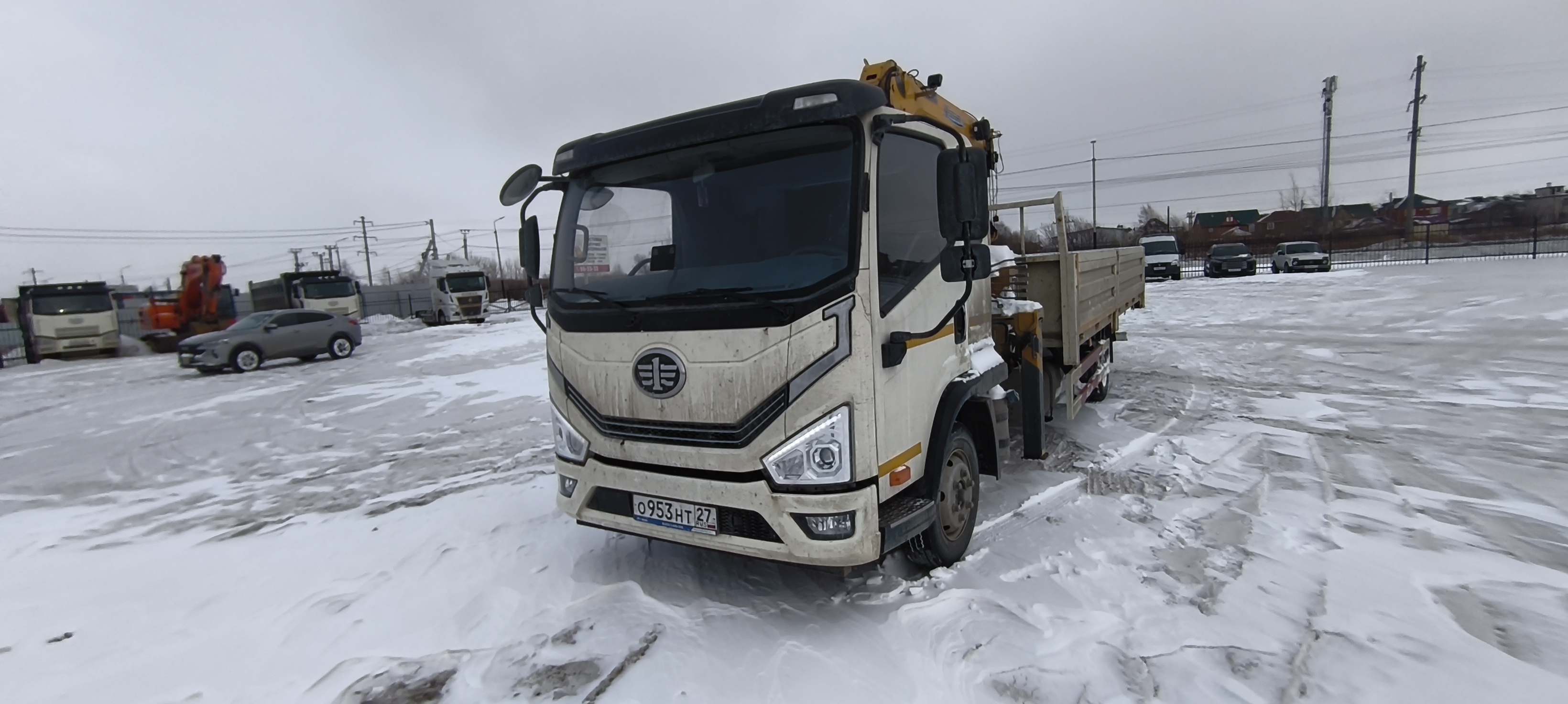 FAW Tiger V 4x2 Бортовой с КМУ 2023 г. - фото 3