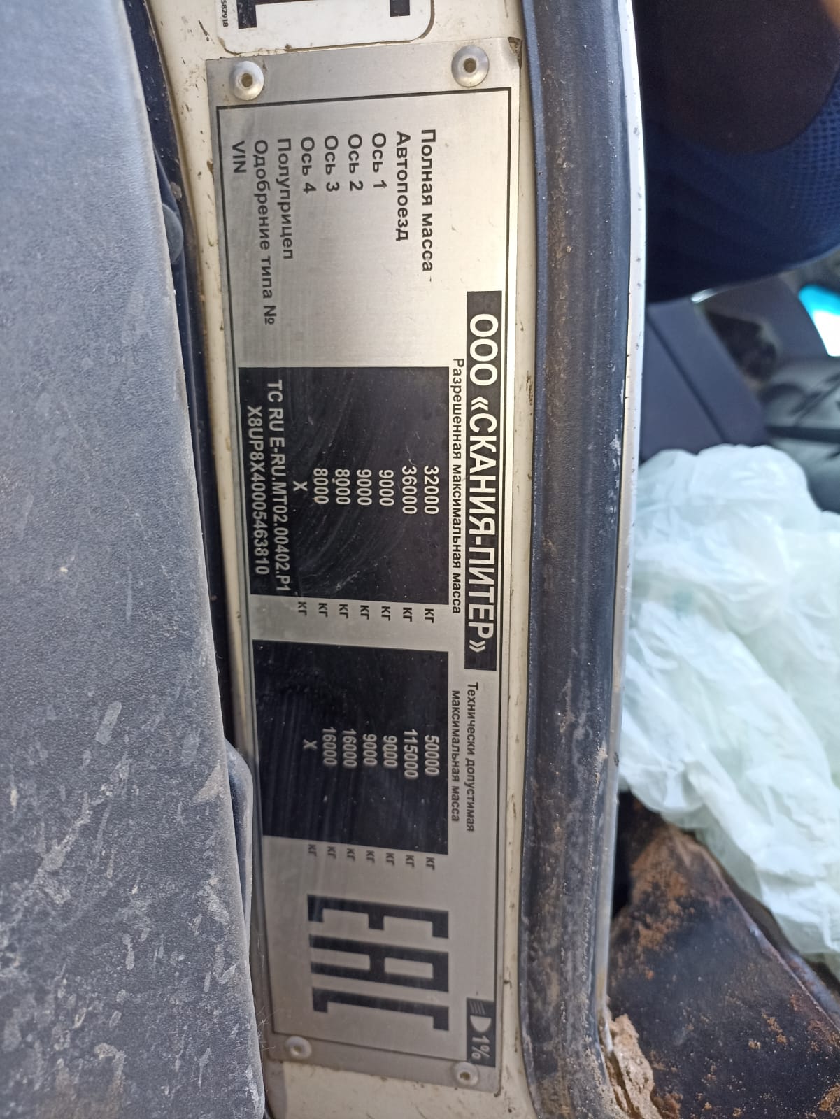 Scania P 8x4 Самосвал 2017 г. - фото 20