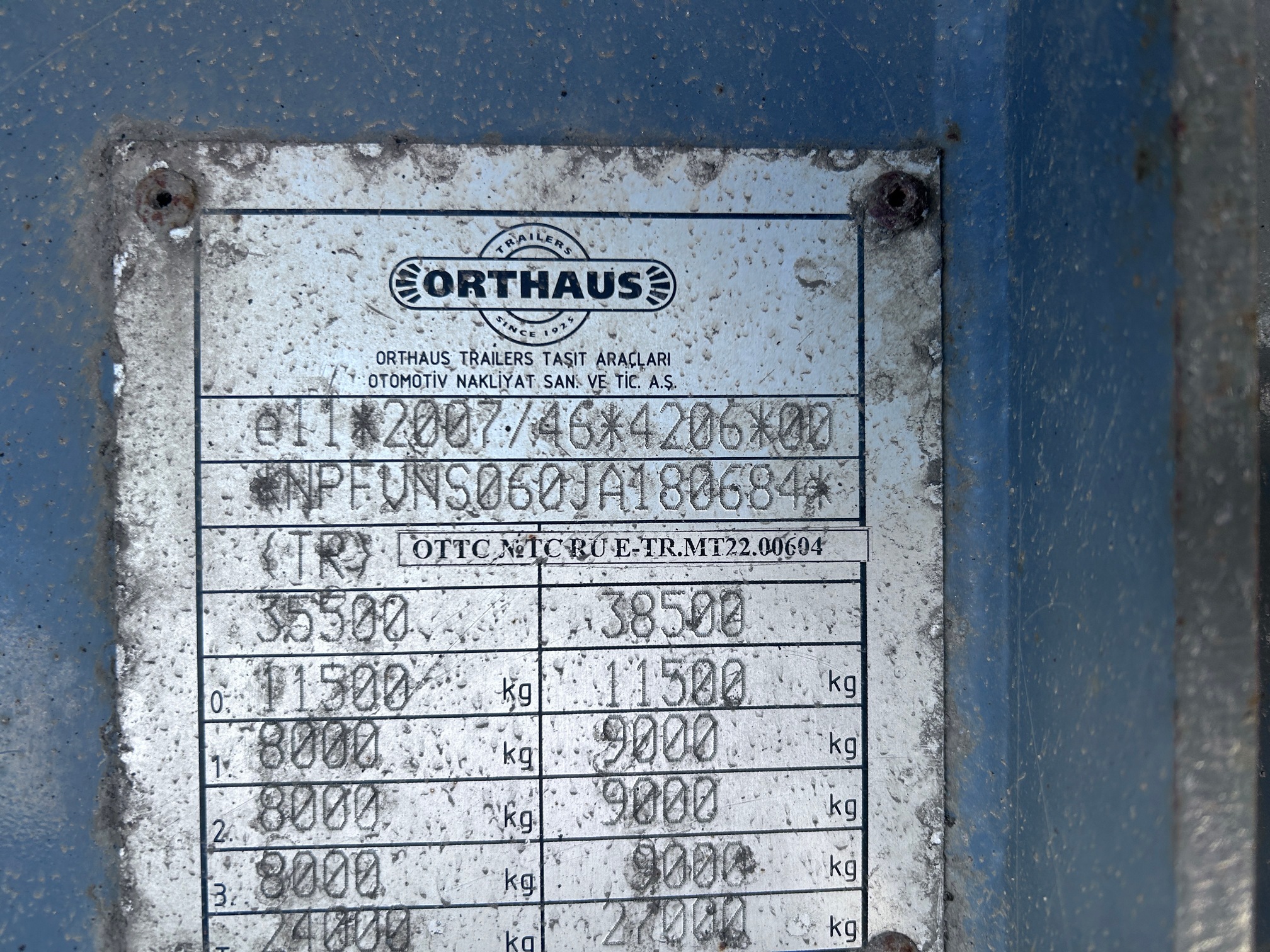 Полуприцеп ORTHAUS VNS060 (шторно-бортовой) 2018 г. - фото 2