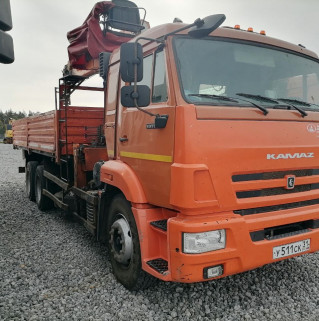 Агропромсервис 4382* на шасси КамАЗ 65115 6x4 Бортовой с КМУ