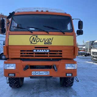 Кран центр "КАМАЗ" 659100 на шасси КамАЗ 43118 6x6 Бортовой с КМУ